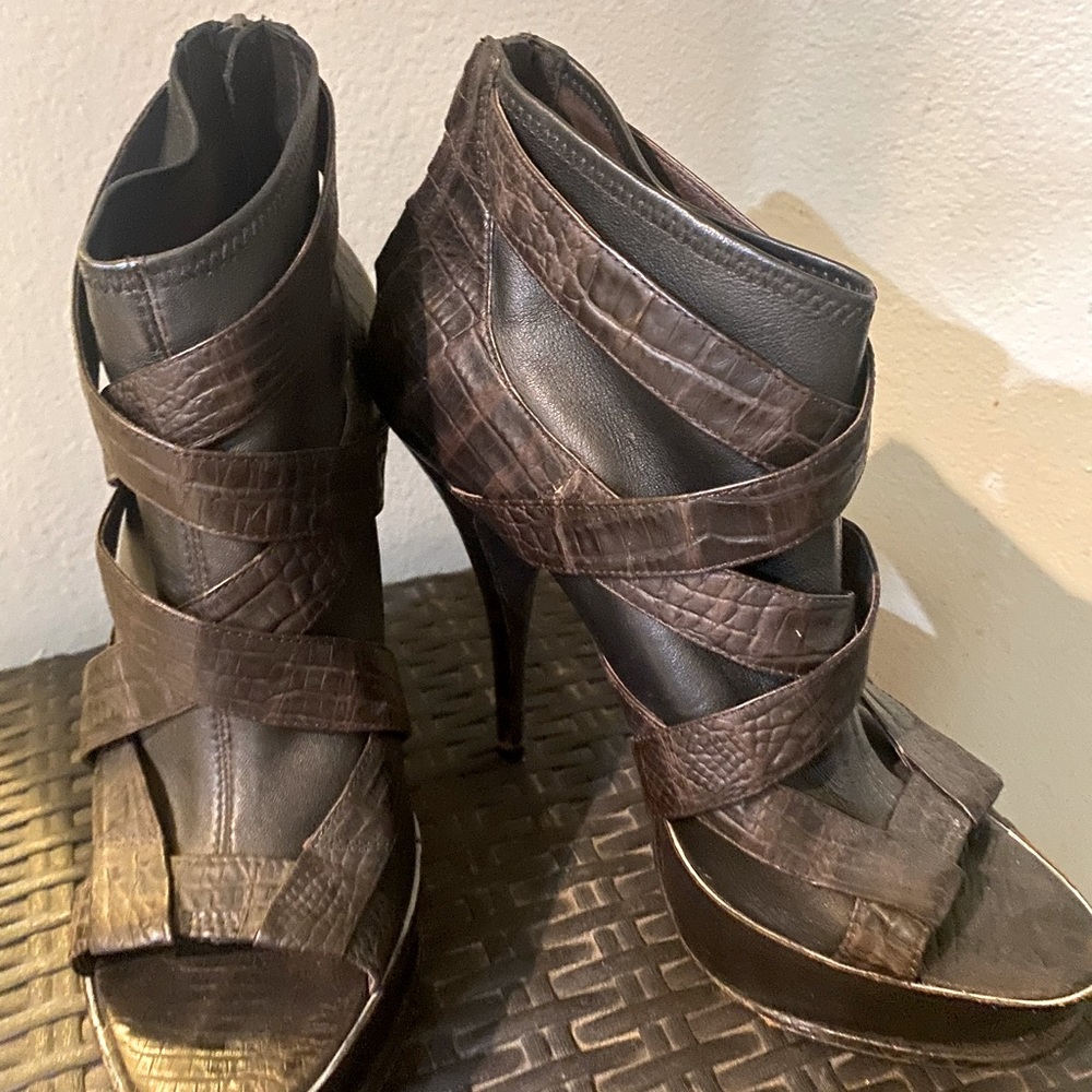 Gently used ankle booties